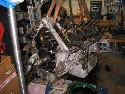 Aston Martin Vantage engine stripdown ready for a full rebuild (click to enlarge)
